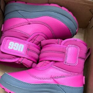 UGG Kids Pink and Gray Boots